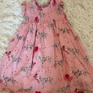 Pink Chicken Ruffled Dalmatian Dress